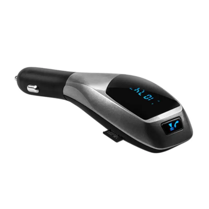 Автомобильный комплект fm-передатчик Bluetooth беспроводной радио адаптер fm-модулятор Handsfree Музыка Mp3 USB плеер аудио для смартфона - Название цвета: Черный