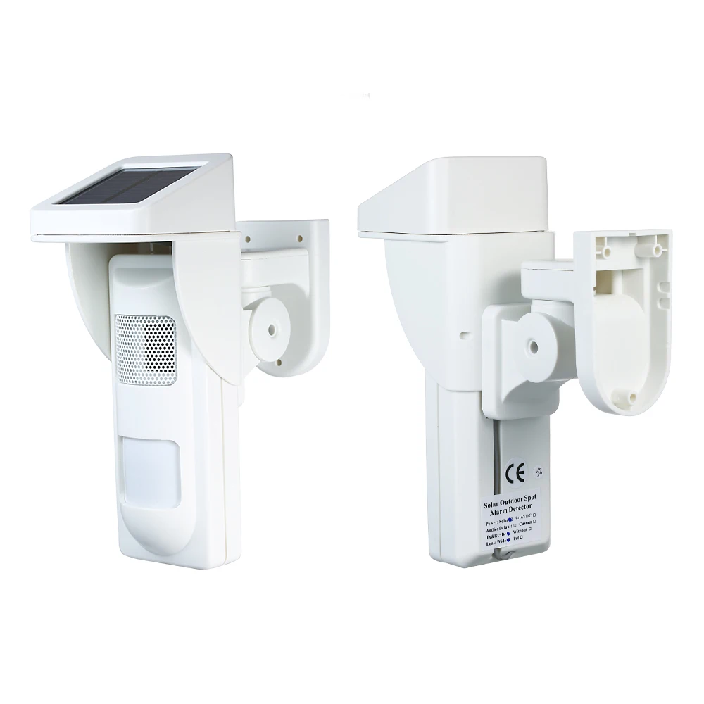 

Digital Outdoor Solar-power PIR Alertor On-site Alarm PIR Alertor Waterproof Wireless PIR Sensor Detector Alarm LED Light