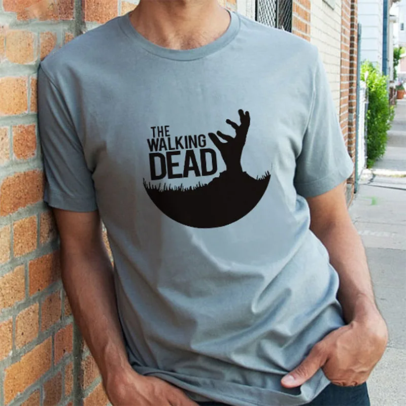 2019 new fashion short-sleeved T-shirt men's T-shirt summer drama English print European and American men's T-shirt round neck