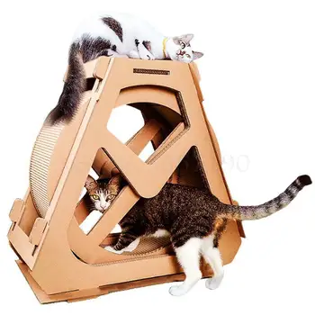 

Cat treadmill roller sport pet cat supplies corrugated cat scratch board ferris wheel cat running wheel weight loss device