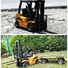 Multi-Functional Forklift Truck 2.4G Alloy Large Truck With Light 360Degree Rotation Lifting Electric Engineering Vehicle Truck 5