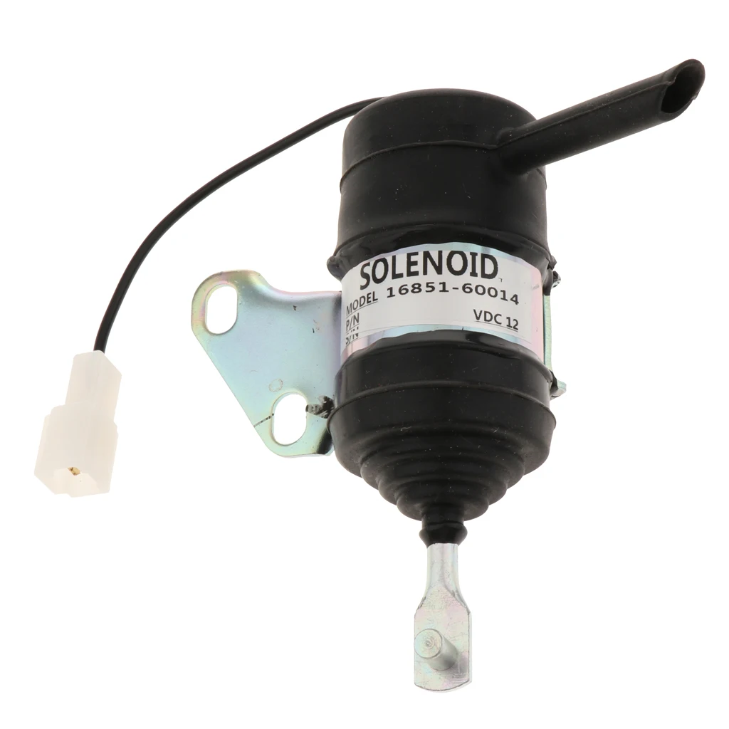 Great Fuel Shut Off Solenoid For Kubota Tractor Excavator RTV 16851-60014