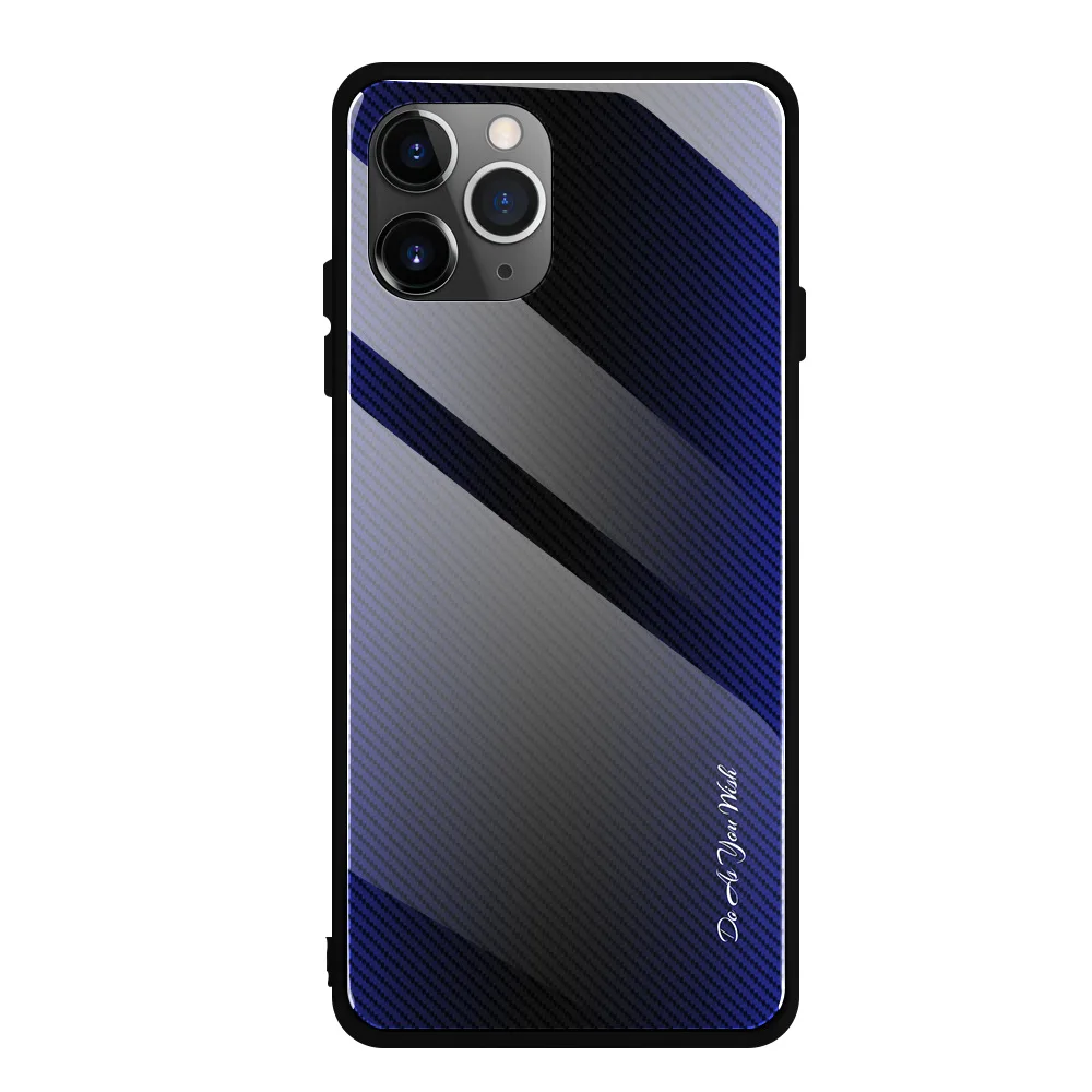 Градиентный телефонный чехол из закаленного стекла для Iphone XR 8 7 6 6S Plus задняя