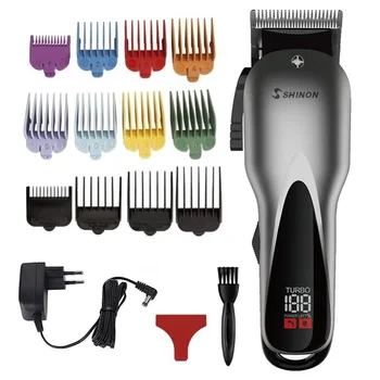 

Turbo professional hair clipper electric hair trimmer men rechargeable hair cutting machine haircut compatible for wahl barber