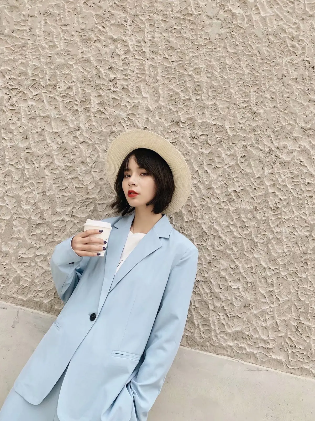 

D1247-Western Style WOMEN'S Dress 2019 Spring Summer New Style Fashion Elegant One-Button Suit Jacket Women's