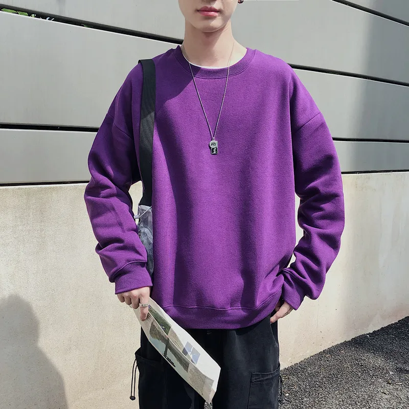 

UYUK2019 Winter Variety Of Cashmere Candy Color Head Youth Casual Trend Comfortable Men's Hoodies Streetwear Harajuku