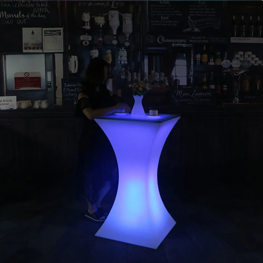 New Colorful changing led Luminous bar table nightclub lighted up furniture Commercial Furniture supplies New Colorful changing led Luminous bar table nightclub lighted up furniture Commercial Furniture supplies