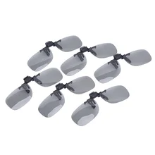 1/5 шт 3D стерео очки для ТВ Real D 3D Кино s клип на типа пассивный с круговой поляризацией 3D зажим для очков для 3D ТВ Кино пленка