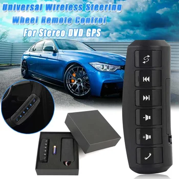 

12V DC Universal Wireless Remote Control Car Steering Wheel 6 Button Remote Control Car For Stereo DVD GPS