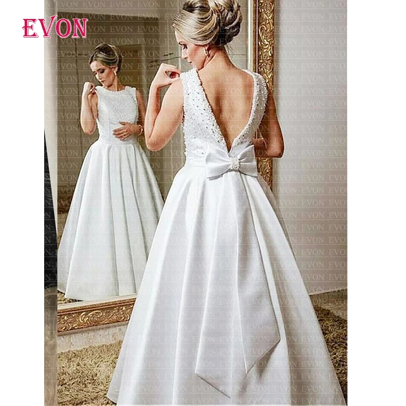 Vestidos de gala блестящие жемчужные белые Сатиновые трапециевидные платья для выпускного вечера на заказ Длинное Вечернее Платье Vestidos de fiesta de noche