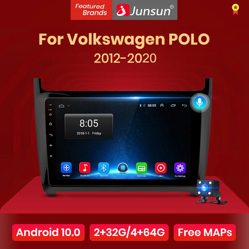 Junsun V1 Android 10 ИИ Голосовое управление 4G DSP автомобильное Радио мультимедийный