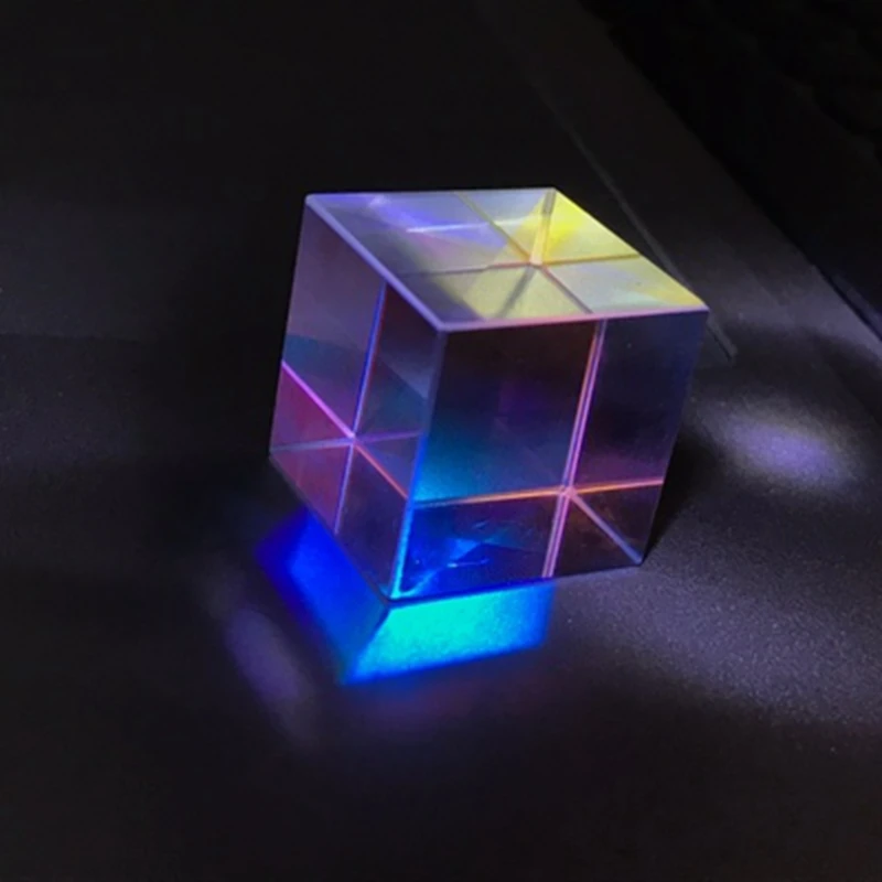 20*20*17mm Cubic Science Cube Optical Prisma Photography with Hexahedral Prism Home Decoration Glass | Инструменты