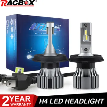 

H4 Car Lights Led Headlight Bulb 9003 HB2 Fog Light Bulbs Waterproof Headlamp Hi/Lo Beam 80W Driving Light 6500K White Fog Lamps