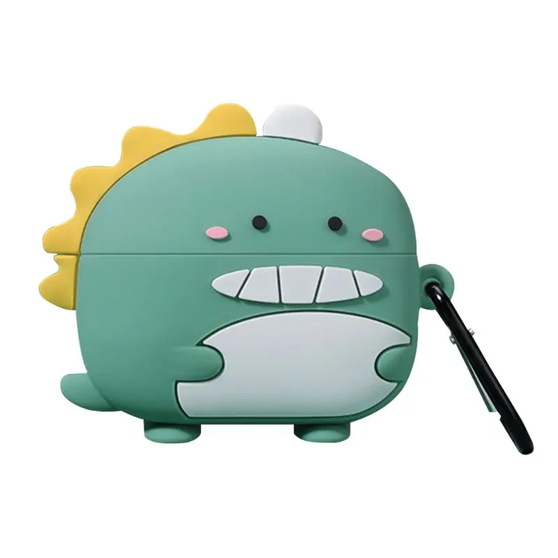 

Cute Dinosaur Anti-fall Dust-proof Protective Cover Silicone Case for Honor Earbuds X1 TWS Wireless Earphone