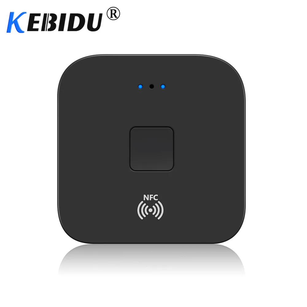 Kebidu NFC Bluetooth 5,0 приемник 3,5 мм AUX RCA Jack Hifi беспроводной адаптер автоматическое включение/выключение Bluetooth 5,0 4,2 автомобильный аудиоприемник