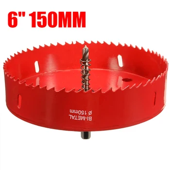 

6 Inch 150mm Hole Saw Blade For Cornhole Boards Corn Hole Drilling Cutter Hex For DIY Hole Drilling Tools