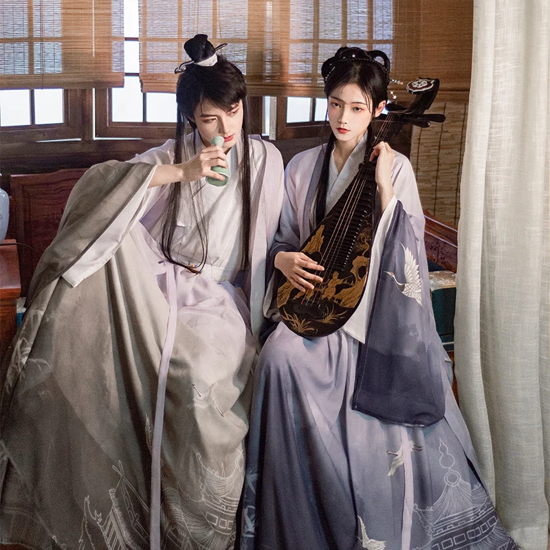 

Мужские/женские мужские Hanfu китайские древние традиционные китайские Комплекты Одежда на Хэллоуин для косплея костюм нарядное платье для пары DWY3940