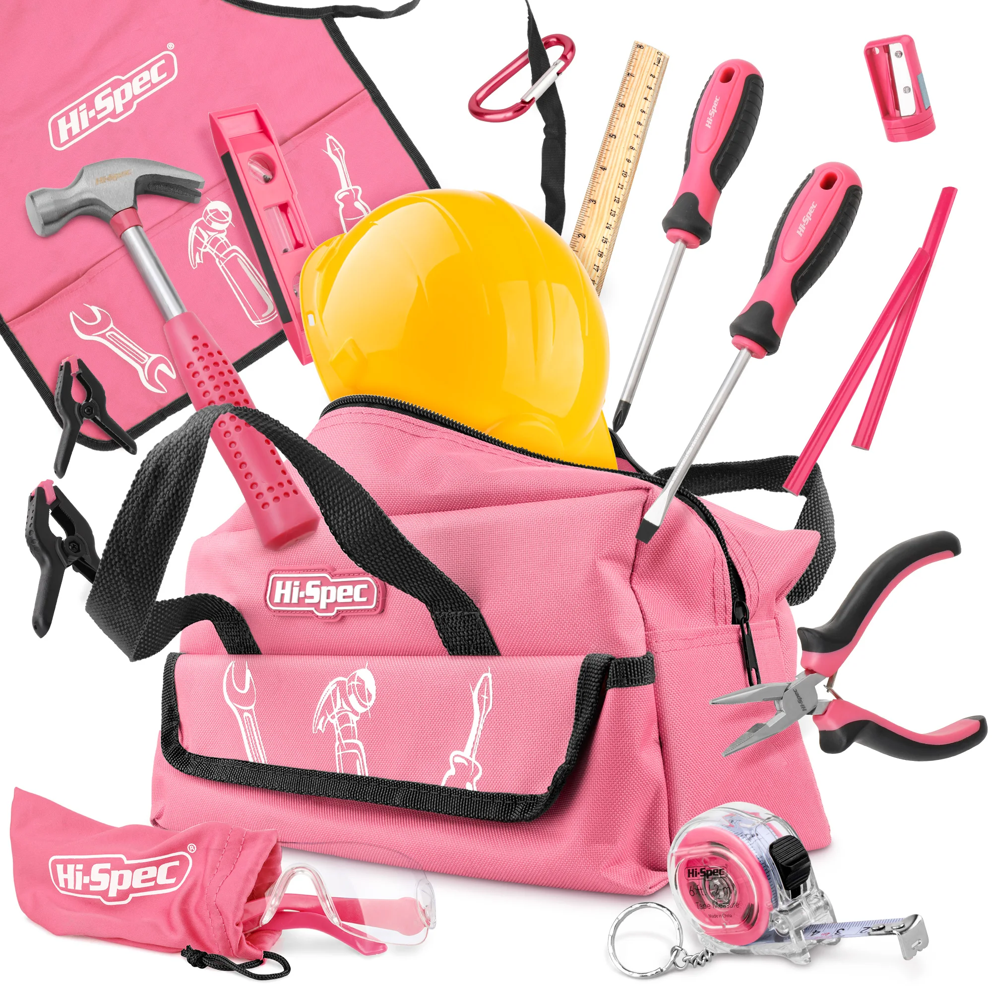 Stalwart - 75-HT2007 Household Hand Tools Pink Tool Set - 9 Piece by Set Includes Hammer Screwdriver Set Pliers (Tool Kit for The Home