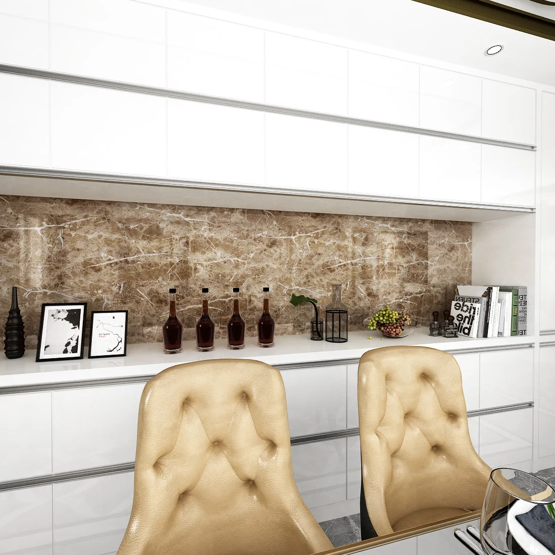 1M/2m Marble Waterproof Countertop Wall Stickers Vinyl Self Adhesive Wallpapers Decorative Film Kitchen Cabinets Contact Paper