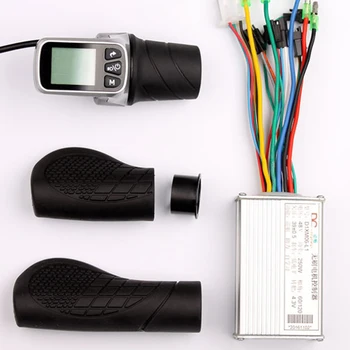 

Motor Speed Controller LCD Dislay Bicycle Thumb Throttle Grip Battery Operated