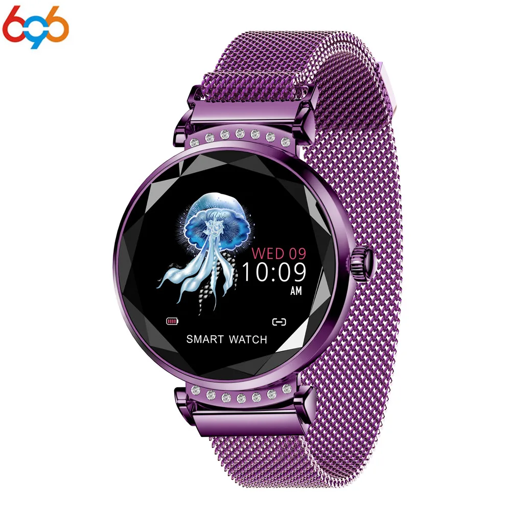 

696 Women Fashion Bracelet color waterproof heart rate blood pressure health tracker ladies smart watch fashion watch PK