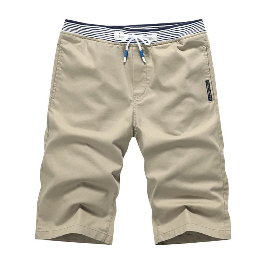 New Shorts Men Hot Sale Casual Beach Shorts Men's Summer Fashion Casual Pure Color Loose Comfort Sports Beach Shorts Size 5XL