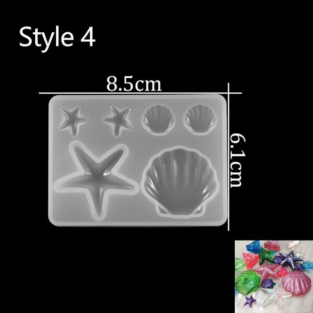 Moon Shell Cat UV Resin Pendant Earrings Key Chain Epoxy Resin Molds For DIY Jewelry Making Finding Tools Candle Pot Mold