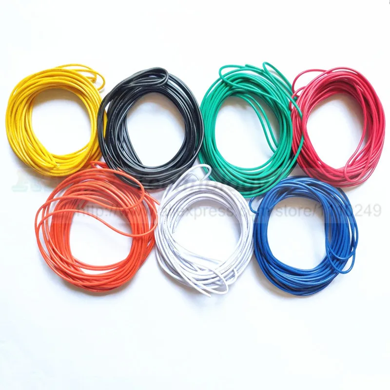 Супер гибкий электрический кабель с ПВХ изоляцией 18AWG 22AWG 24AWG 5 метров в партии