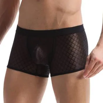 

Men's Sexy Tennis Gauze U Convex Bag Big Flat Corner Sexy Underwear
