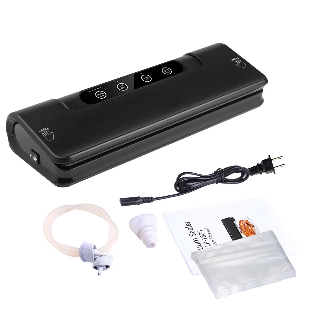 Household Vacuum Sealer Machine System with 15 Storage Bags 1 Hose Tube for Food Saver Preservation