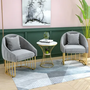 

Fabric Office Sofa Reception Room Reception Area Business Single Sofa Chair To Discuss Wrought Iron Sofa Makeup Chair