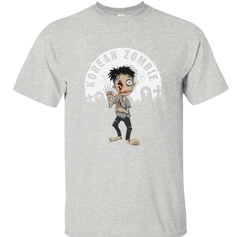 Top Quality Korean Zombie T-Shirt For Men Men's T Shirt Tee Man Costume O-Neck Cool 2020 Homme Size S-5xl Hip Hop |