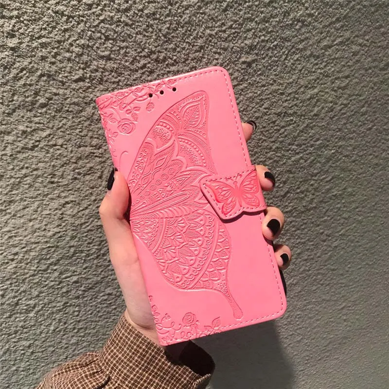 Кожаный чехол-книжка с 3D бабочкой для samsung Galaxy J2 Core, чехол-кошелек для samsung J2 Core J260F J260 J 2 SM-J260F, чехол для телефона s