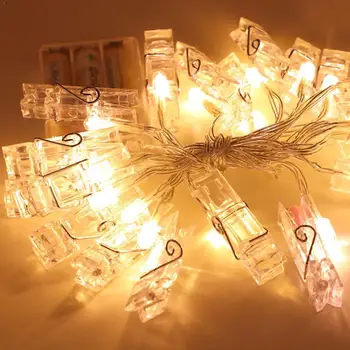 

2m Photo Clip String Lights Led Usb Outdoor Battery Operated Lights For Home String Clothespins Decoration With Garland S9T7