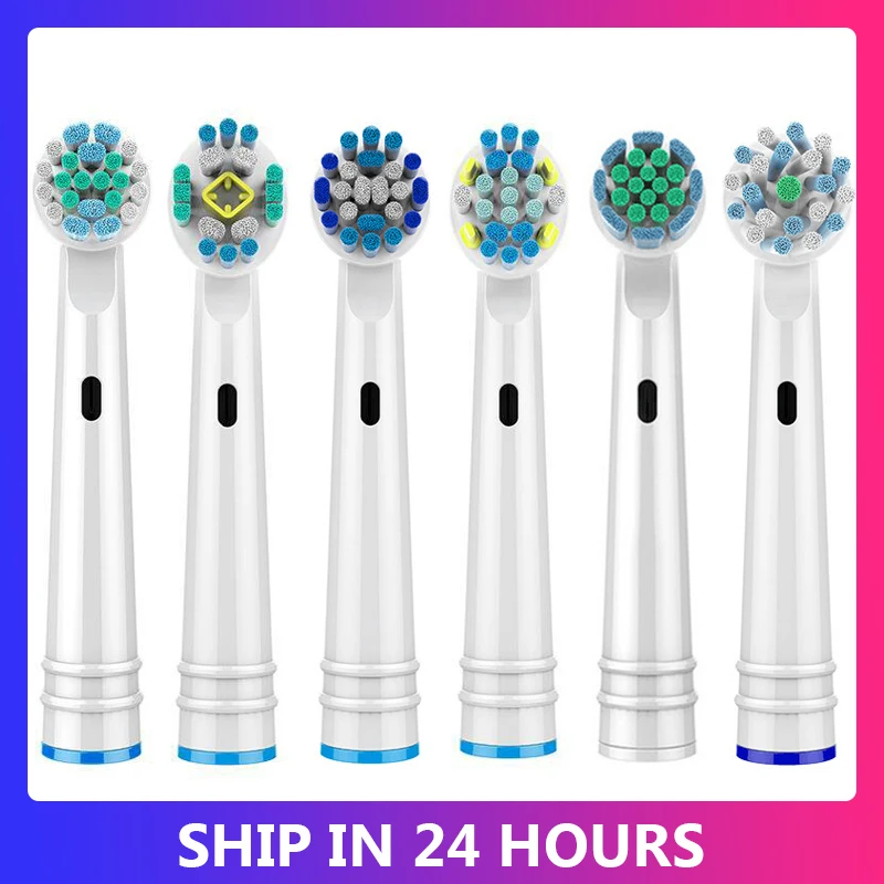 New 4Pcs Electric Toothbrush Heads Replaceable Brush Heads For Oral B Dual Clean Health Triumph Electric Replacement Brush Heads 1