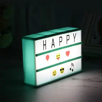 

LED Letter Light Box Puzzle Card Small A6 Puzzle Light Box Letter Light Romantic White Night Light