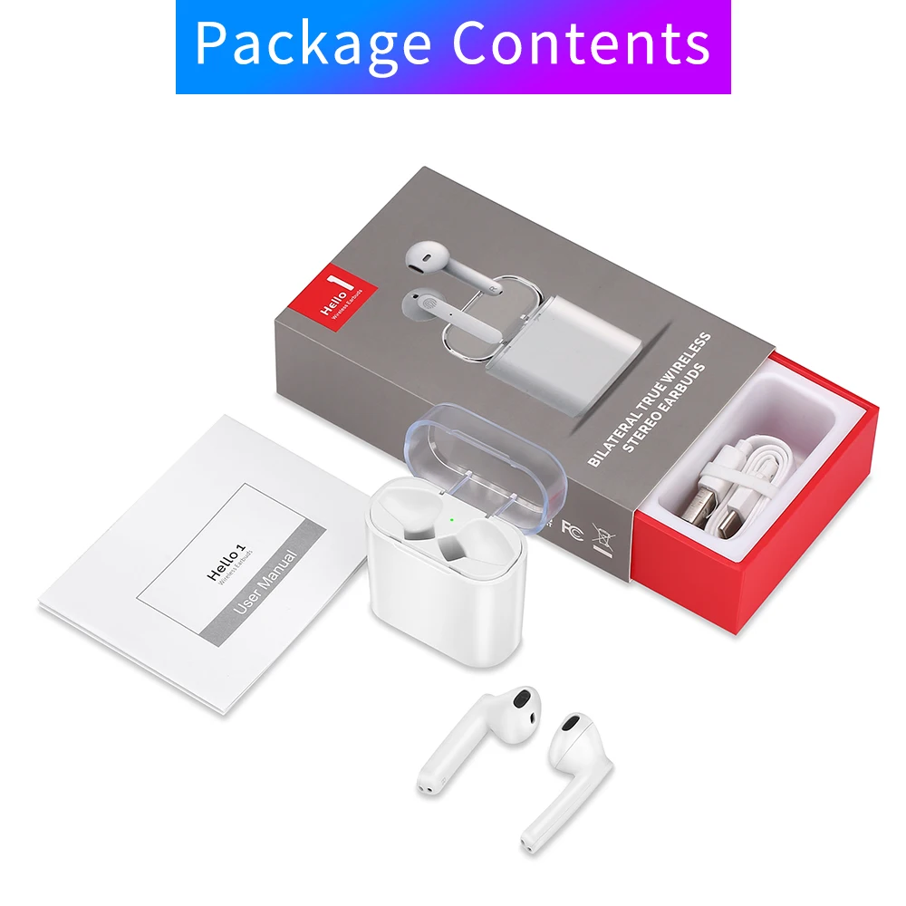 Hello 1 sport Ture wireless bluetooth5 0 earphone Earbuds For Mobile Phones Headset with Mic Heavy bass audifonos fone de ouvido