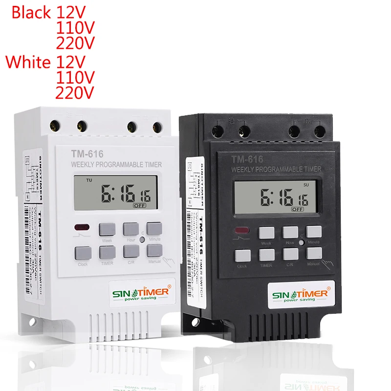 

Digital Time Switch 12v 110v 220v 2 Channels Separate Control Output 7 Days Programmable Time Clock Switch New 2019