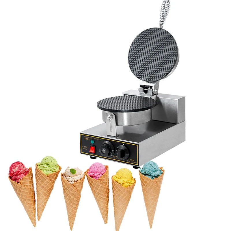 Waffle Maker Electric Ice Cream Cone Maker Crispy Egg Roll Bakeware Baking Tool Non-Stick Accessories