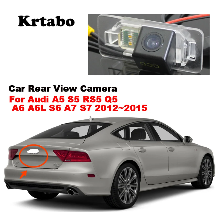 Car Parking Camera Rear View Camera For Audi A5 S5 RS5 Q5 A6 A6L S6 A7 S7 2012~2015 CCD HD Night Vision Waterproof high quality