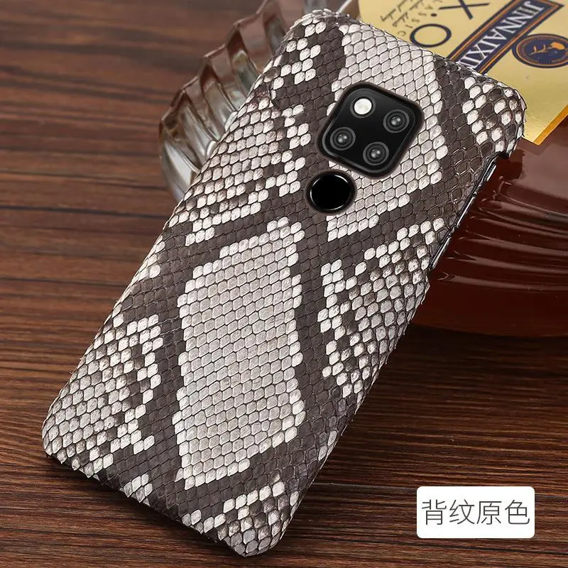 Роскошный чехол из натуральной кожи питона для huawei mate 20 Pro, бизнес, натуральная кожа, чехол ручной работы для mate 20 20X LITE - Цвет: Многоцветный