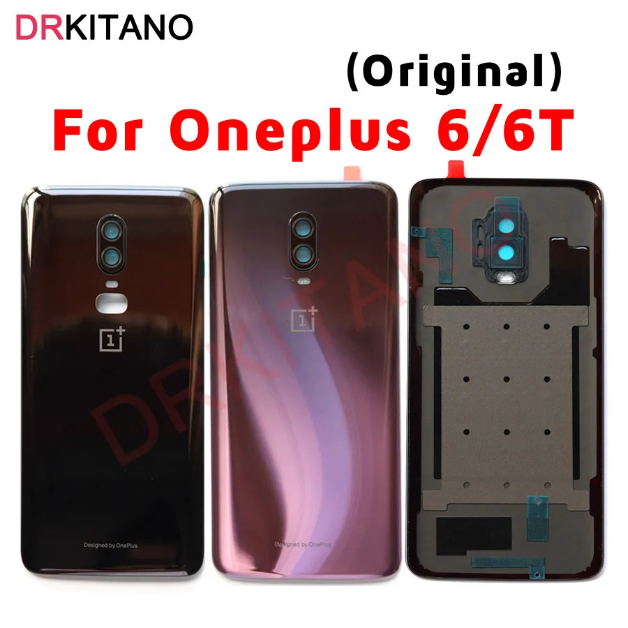 6-Housing Rear-Panel-Case Battery-Cover Oneplus Door 6T Adhesive-Tape