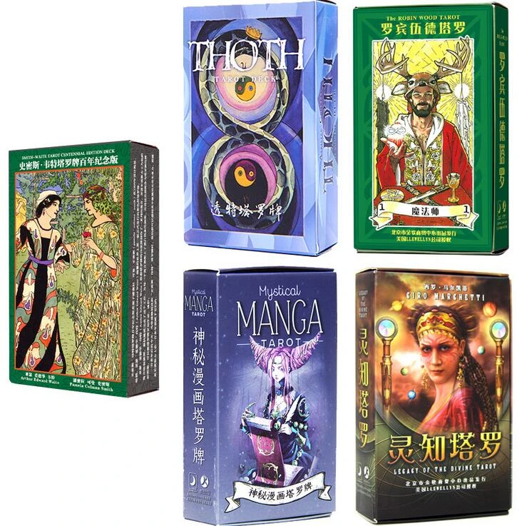 Divination Cards Game Manga Classic Shadow Thoth Tarot Board Game For Family Friends Board Games Aliexpress