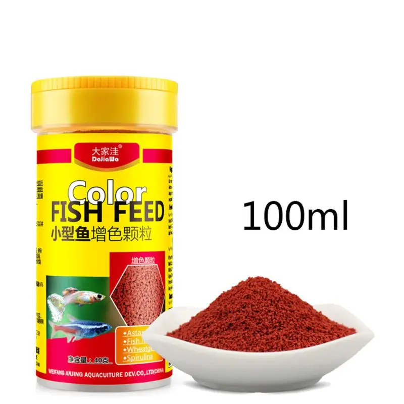 Alimento para peces tropicales Spirulina nutricion para acuario pecera Color comida mejorada L4MF