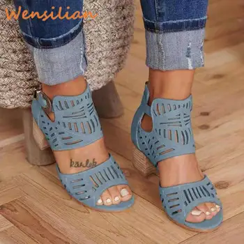 

Summer Wedge Platform Sandals For Women Gladiator Footwear Woman High Heel Shoes Ladies Sandalias Mujer 2020 Sandalia Feminina