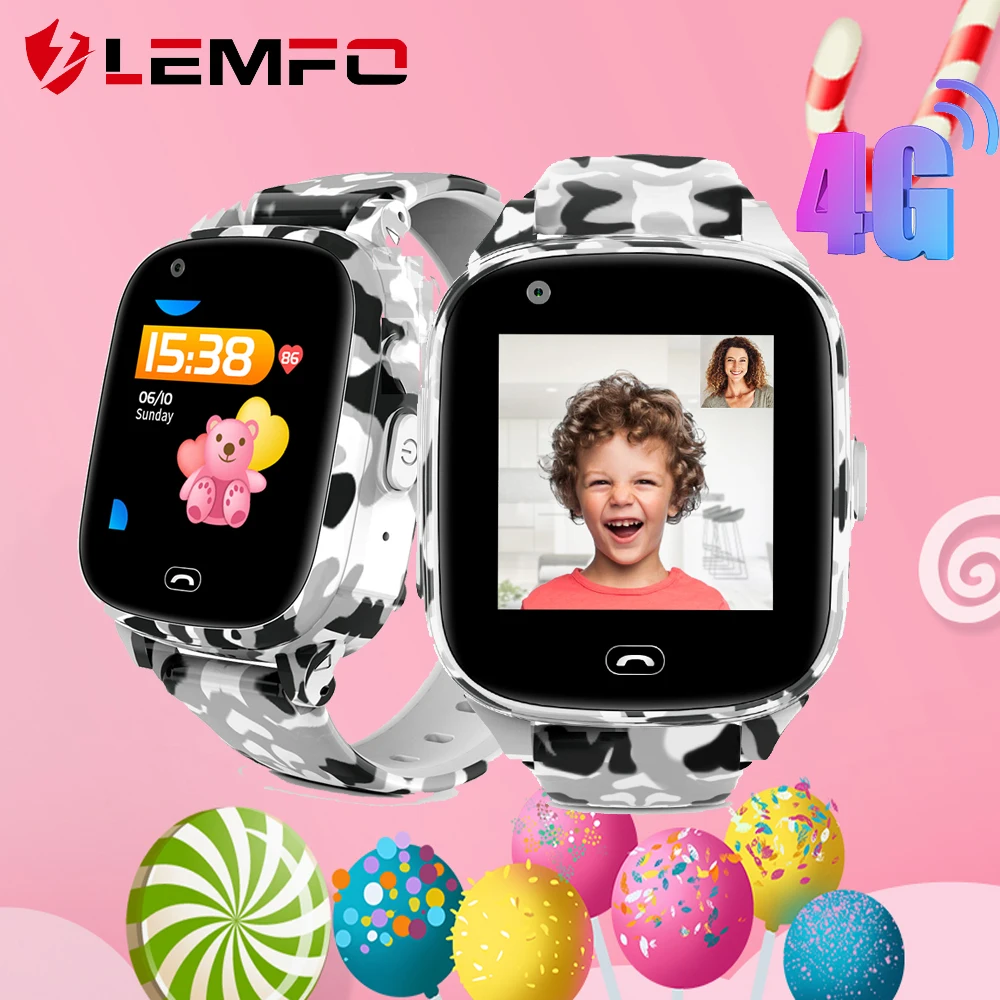 Детские Смарт часы LEMFO LEC2 PRO GPS Wi Fi местоположение 4G видеозвонки голосовой Chat