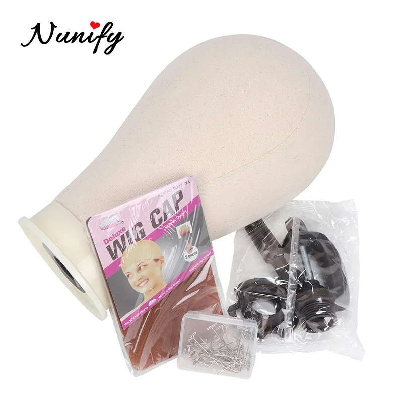 Nunify манекен для обучения, брезентовый блок для демонстрации головы, Стильный парик с подставкой,, держатель для чулок, парик и подставка для парика