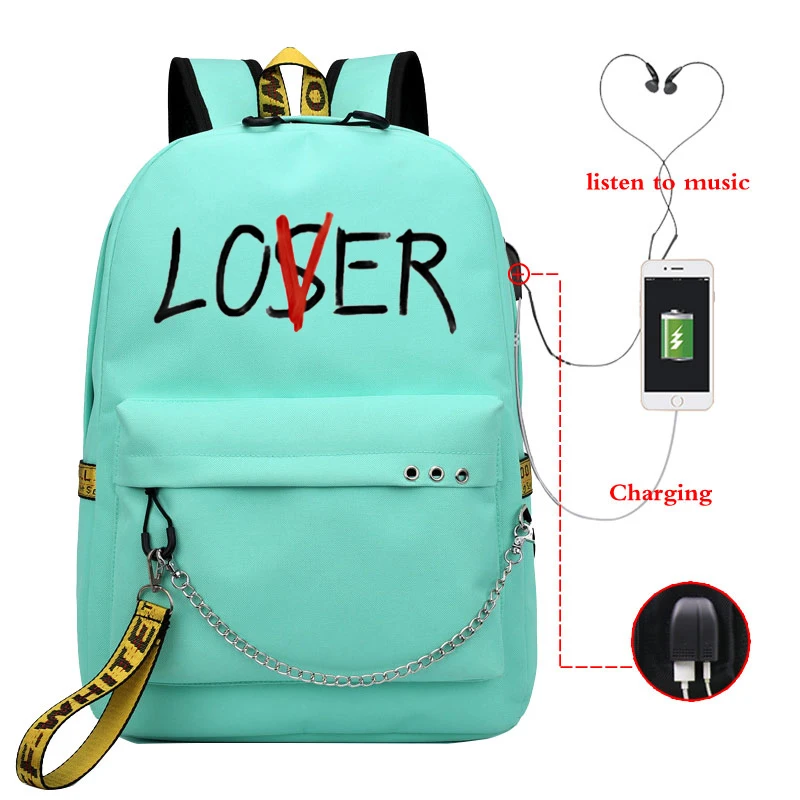 Mochila, рюкзак с буквенным принтом, розовый рюкзак, школьные сумки для девочек-подростков, женский рюкзак, Usb зарядка, рюкзак для ноутбука, рюкзак для путешествий