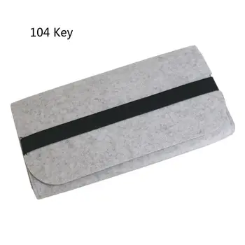 

Large Capacity Portable Storage Organizer Felt Practical Elastic Band Durable Pouch Dust Proof Mechanical Keyboard Bag