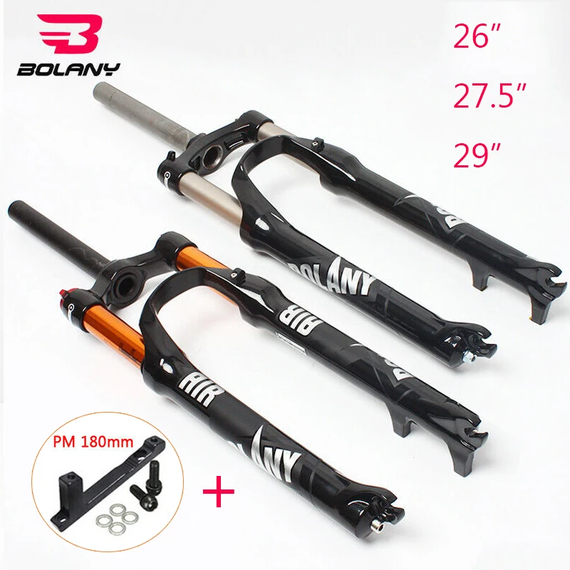 Bolany Magnesium Alloy MTB Bicycle Fork Supension Air/mechanical 26/27.5/ 29er mountain bike